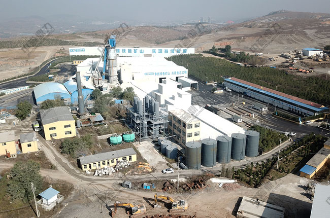凱運達石料廠時產(chǎn)1000噸智能化骨料生產(chǎn)線項目航拍圖