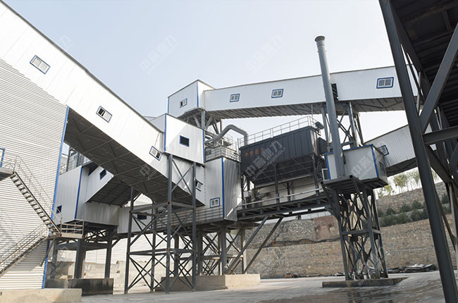 使用中譽鼎力時產(chǎn)1100噸綠色環(huán)保砂石骨料生產(chǎn)線設備
