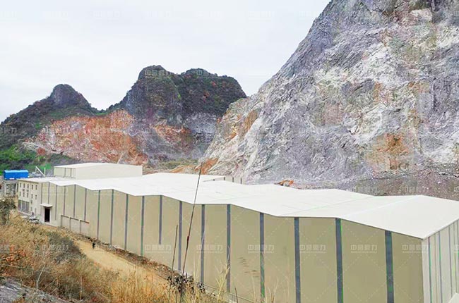 金山化工砂石生產線整體封閉設計生產車間