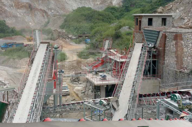 廣西獨(dú)石山采石場(chǎng)日產(chǎn)5000方石料生產(chǎn)線