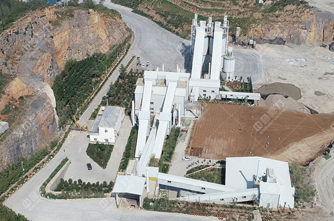 登封嵩基建材二期時產(chǎn)1300-1500噸骨料生產(chǎn)線