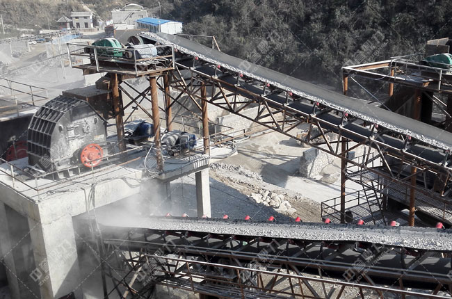 湖北宜昌鴻濤采石場時產(chǎn)700噸砂石生產(chǎn)線