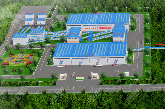 綠色砂石生產(chǎn)線效果圖