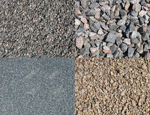 規(guī)格不一的建筑石子