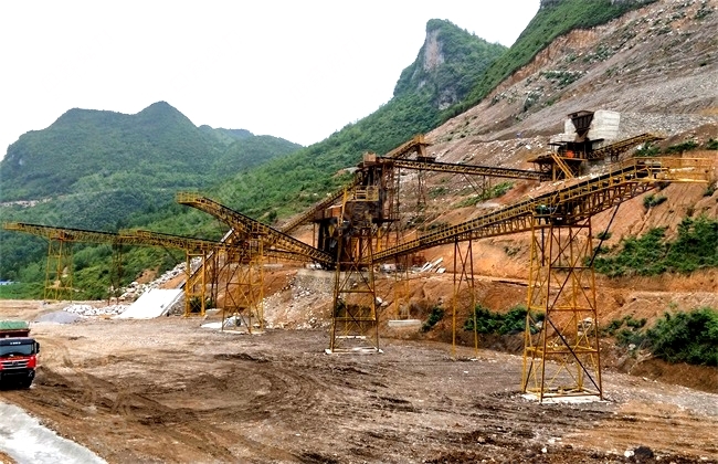 項目已投產(chǎn)的砂石生產(chǎn)線