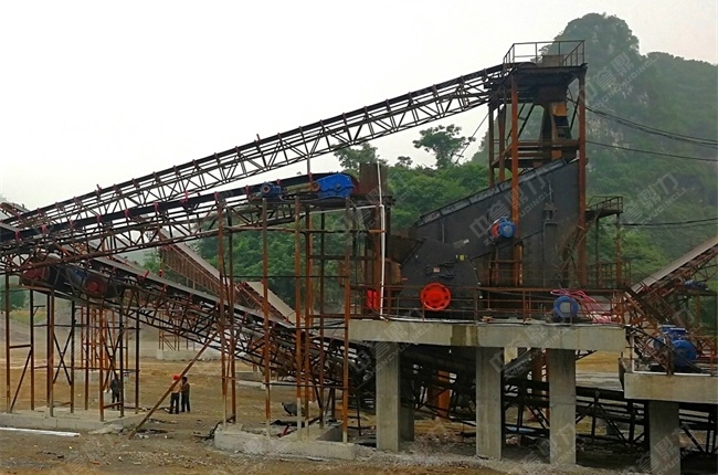 碎石生產(chǎn)線現(xiàn)場