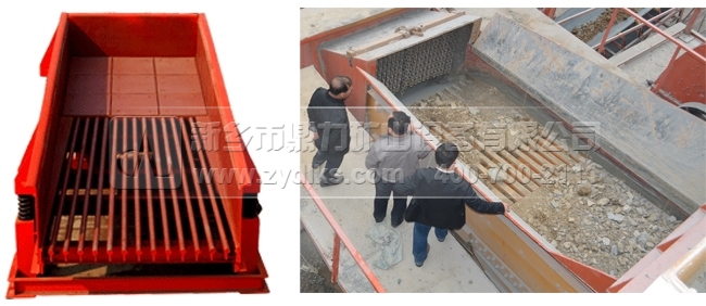 漏土型喂料機使用現(xiàn)場