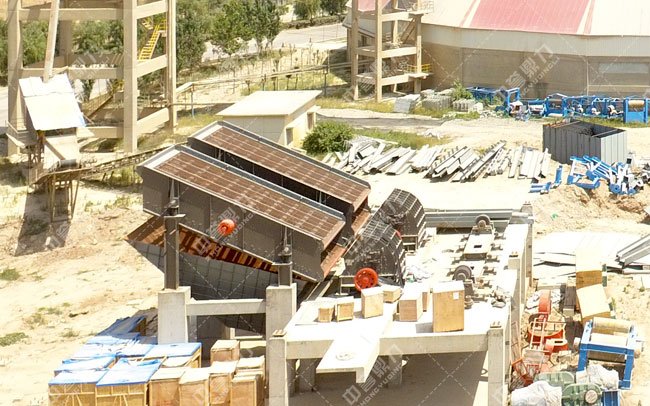 碎石廠新安裝的設備