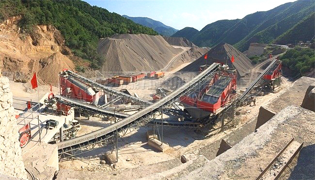 砂石生產線現(xiàn)場
