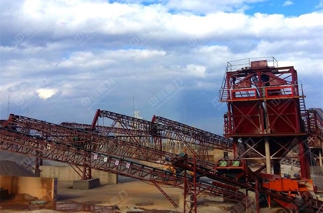 石子加工現(xiàn)場