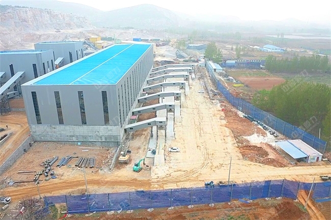 石子生產(chǎn)線現(xiàn)場(chǎng)