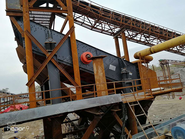 砂子生產(chǎn)線的振動篩