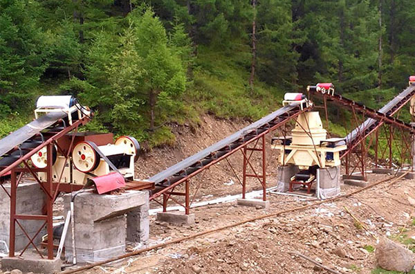 碎砂機在砂子生產(chǎn)線上